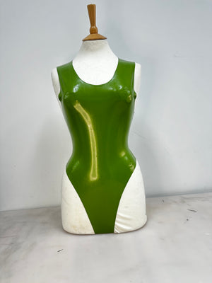 
                  
                    Load image into Gallery viewer, Green Latex body suit - one off sample.
                  
                