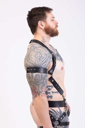 
                  
                    Load image into Gallery viewer, Bicep Strap | Stud Closure | Leather
                  
                