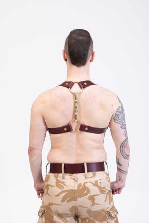 
                  
                    Load image into Gallery viewer, Body Harness  | Leather Horsebit Harness
                  
                
