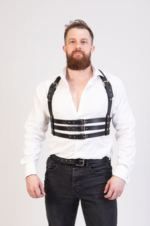 
                  
                    Load image into Gallery viewer, James Bondage  | Leather Harness
                  
                