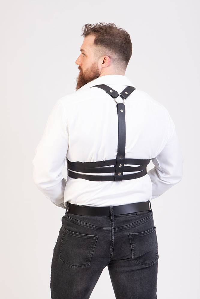 
                  
                    Load image into Gallery viewer, James Bondage  | Leather Harness
                  
                