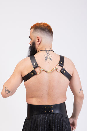 
                  
                    Load image into Gallery viewer, H Style | Horsebit Body Harness  | Leather
                  
                