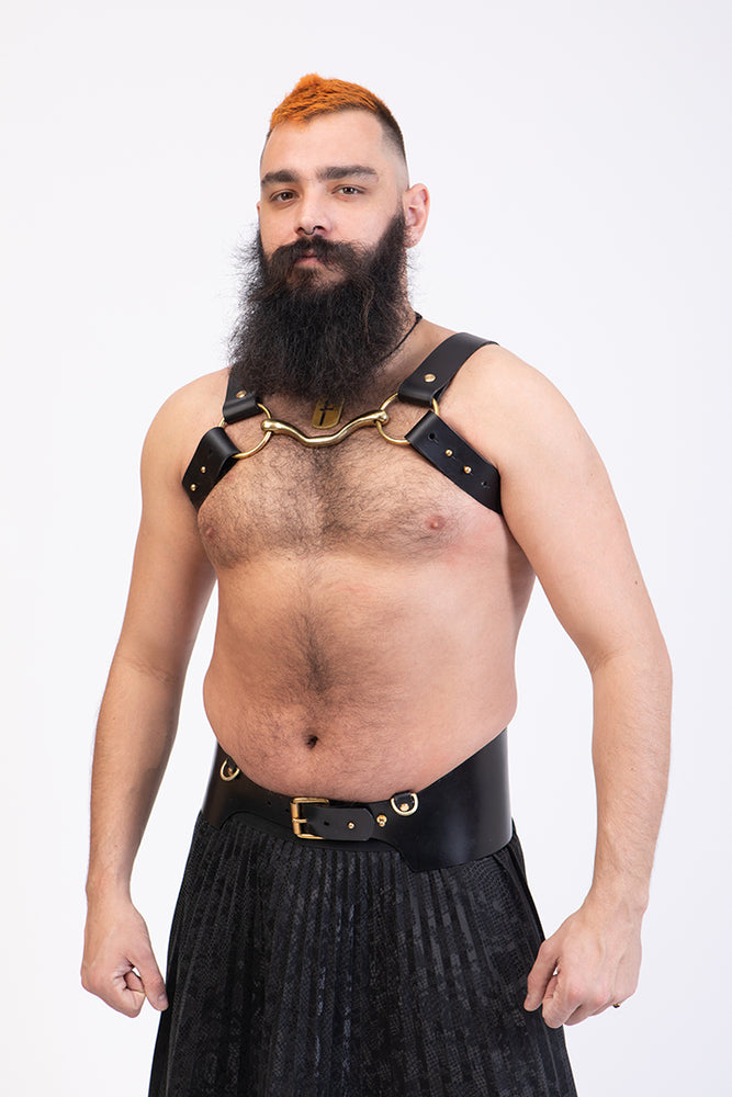 
                  
                    Load image into Gallery viewer, H Style | Leather Horsebit Harness
                  
                