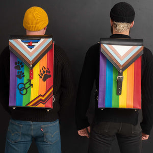 
                  
                    Load image into Gallery viewer, Pride Flag | Leather Satchel | Limited Edition
                  
                