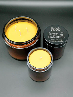 
                  
                    Load image into Gallery viewer, Fags &amp;amp; Trackies | Beeswax Candle
                  
                